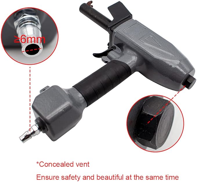 Pneumatic Nail Puller Wood Plank 1.7-3.5MM Air Nail Remover 0.45-0.75Mpa