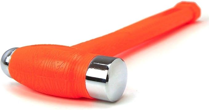 XtremepowerUS 1-Pound Dead Blow Hammer Dual Head Ball Peen Blow Striking Flat Pein 16oz, Orange