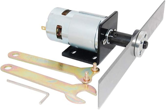 775 Gear Motor 12V/24V Kit Sawing Machine DC Circular Saw Mini Table Saw for Hobbies Saw Blade for Cutting/Polishing