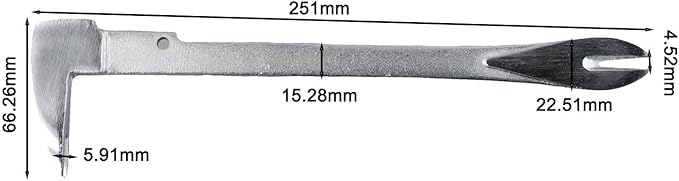 Nail Puller Tool For Woodworking, Dual Strike Zones, Precision-Honed Claws, Metal Pry Bar For Embedded Nails 1Pc (D)