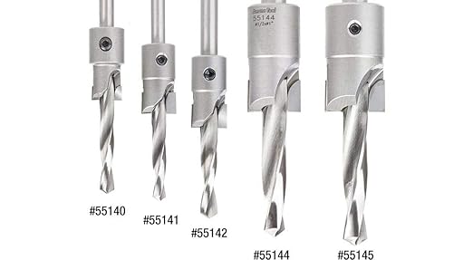 Amana Tool 55141 Carbide Tipped Shankless Counterbore with Slow Spiral #20 Screw 3/4 D x 5/16 Drill D x 5/16 Drill SHK