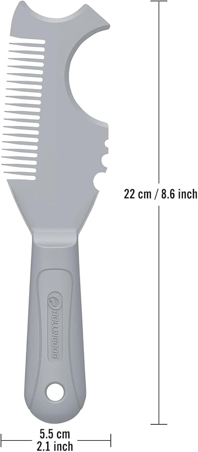 ROLLINGDOG Paint Brush/Roller Cleaner Tool - Durable Plastic Paint Brush Comb with Lightweight Reinforced Handle,Wash and Reuse