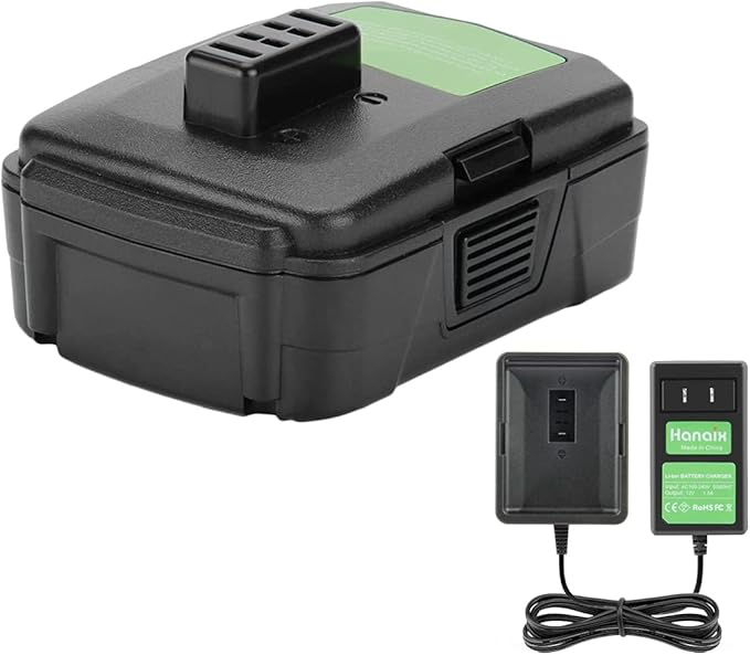 12V 3Ah Battery and Charger Compatible with RYOBI CB120L CB121L BPL-1220 130503001 130503005,BS12CA BID-1201 CAH120LK CD100 BID-1201 for RYOBI 12V Battery