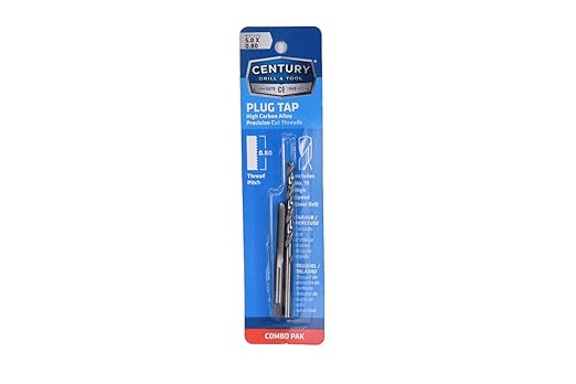 Century Drill & Tool 97508, 5.0X0.80 TAP & 19 Drill