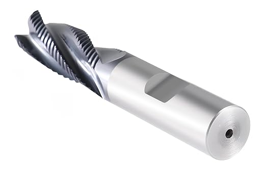 Accusize Industrial Tools Standard Tooth M42 8% Cobalt Tialn Roughing End Mill, 5/8'' by 5/8'' by 1-5/8'' Flt Length, 1102-0058