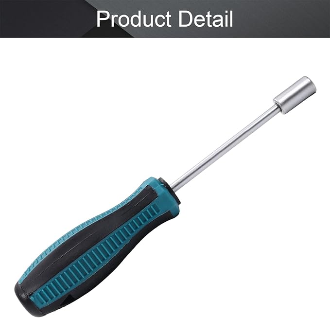 Utoolmart 5mm Socket Wrench Screwdriver, Tip Hex Nut Driver Screwdriver,Steel Round Shaft: 75mm, Cr-V, Non-Magnetic