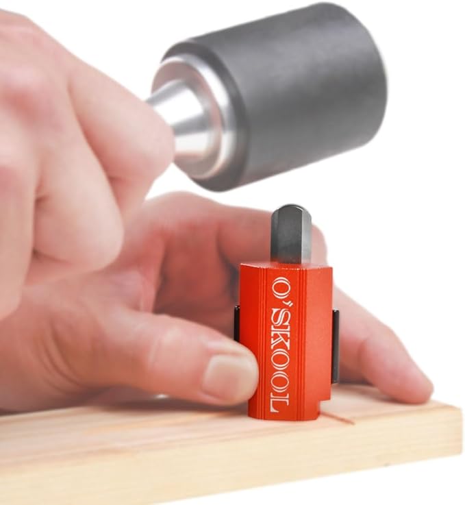 O'SKOOL Corner Chisel, Square Mortise Chisel for cabinet making, Door Hinges, squaring hinge recesses, Framing, and General Woodworking, DAB020