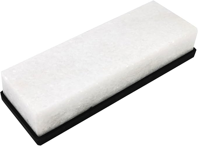 Knife Sharpening Stone,8000 Grit Whetstone Final Fine Polishing Natural White Honing Oilstone for Knives Tools,Cutting Tools