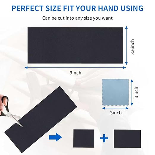 Ultra Sandpaper Set, 400-3000/5000/7000/10000/20000 grit Sandpaper, Wet Dry Sand Paper 9 x 3.6 Inch for Wood Furniture Finishing, Metal Sanding and Automotive Polishing, 35 Sheets