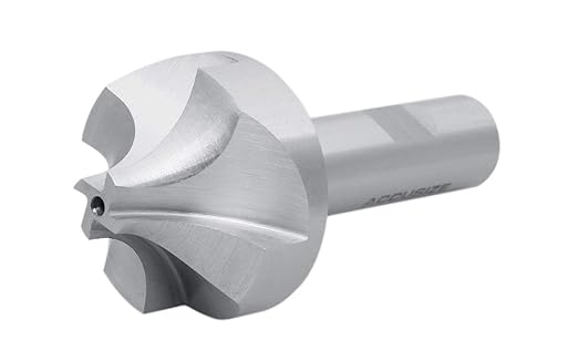 Accusize Industrial Tools 5/8'', H.S.S. Corner Rounding End Mills, 3/4'' Shank Dia, 1-15/16'' Cutter Dia, 4'' Overall Length, 1011-5834