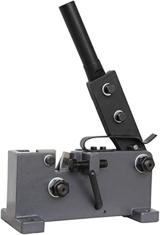 KAKA INDUSTRIAL Manual Sheet Metal Shear | Cuts Round Steel up to 0.95 inch, Rebar, Flat Bar, Square Steel, Rod | Heavy-Duty Benchtop Tool MS-24 for Metalworking, Construction, and DIY Projects