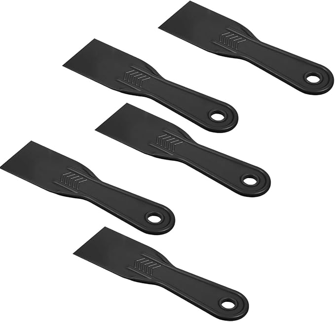 5 PCS 2 Inch Putty Knife, Flexible Plastic Paint Scraper Tool for Taping Drywall Wall Painting Putty Knife Set Plastic Spreader Spackle ToolFor Spackling Patching