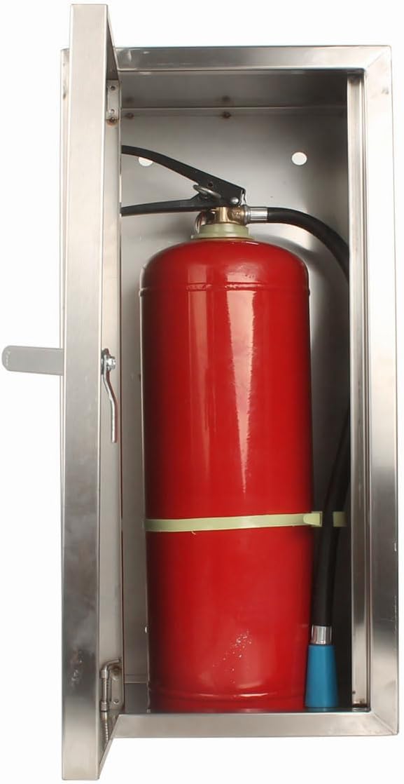 Fire Extinguisher Cabinet,Box,Bracket, Wall Mount,Stainless Steel Suitable for 5LB,10LB Fire Fxtinguisher
