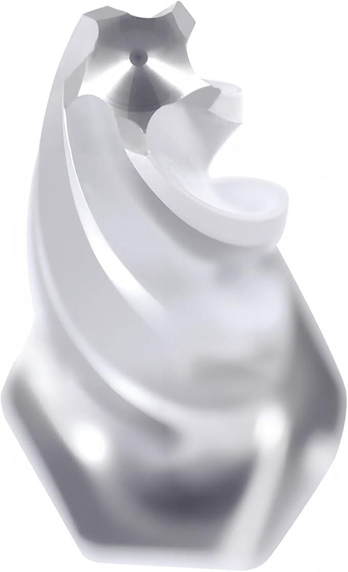 Accusize Industrial Tools H.S.S. Aligning Reamer - 11/16'' Diameter, 4-1/2'' Flute Length, 6-1/2'' OAL, Hex Shank, Spiral Flute, 0523-6025