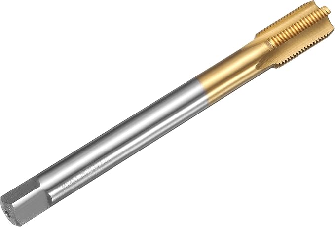 uxcell Metric Thread Tap M14 x 1.25 H2 130mm Straight Flute Screw Thread Milling Machine Taps Threading Tapping Repair Tool