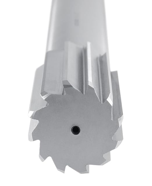 Accusize Industrial Tools 1-1/2'' H.S.S. M2 Straight Shank Straight Flute Chucking Reamer, Flute Length 3-1/2'', Oal 12-1/2'', Rh, 12 Flute, 5015-0340