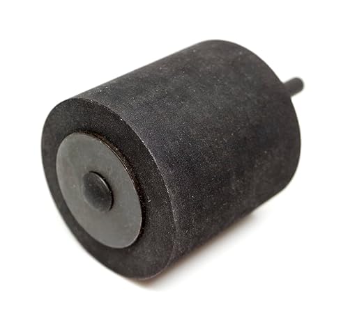 Benchmark Abrasives 2" x 2" Rubber Expanding Drum Sander with 1/4" Mandrel, Spiral Bands Rotary Sander Attachment for Drill & Die Grinder, Metal Polishing, Sanding, Shaping - Sanders for Woodworking