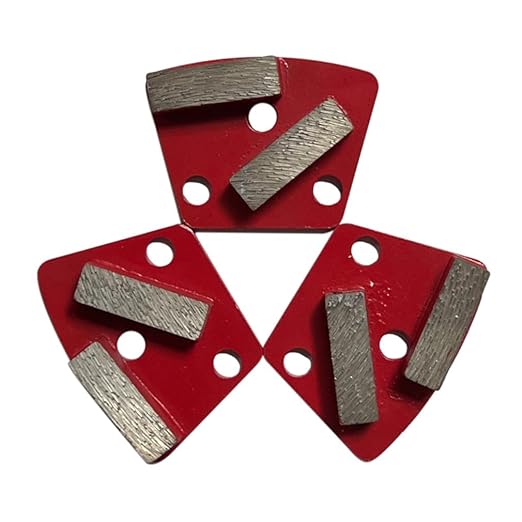 Trapezoidal Diamond Grinding Discs for Iron Horse, Warrior, XtremePolishing & ASL Grinders, 30/40 Grit, Medium Bond, Set of 3PCS