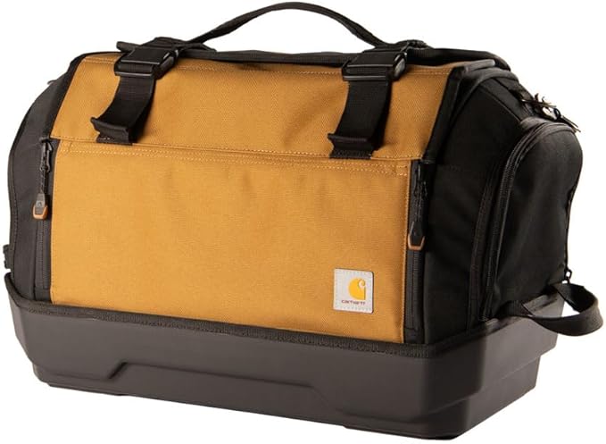 Carhartt Mens Station Tool Bag W/Adjustable Shoulder Straps, Durable, Water-Resistant Tool Organizer, Large Tool Bag