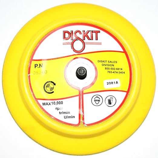 Sanding Pad 05260: Firm, 5", PSA, 0 Hole, Flex Profile, M8 Male
