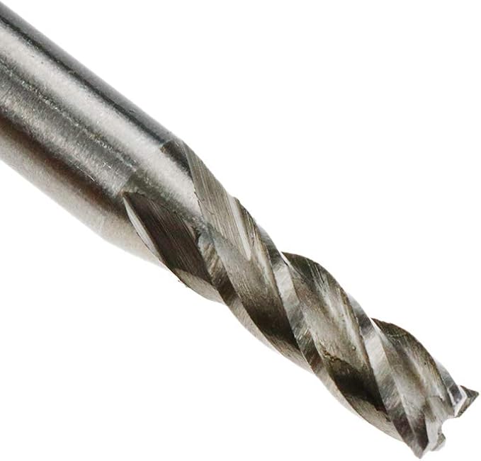 End Mill 3/16" Cutting Dia 1/4" Shank Dia 4 Flute End Mil Drill Bit - 5pcs