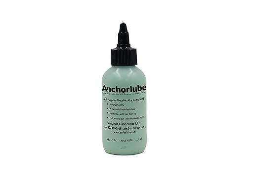 Anchorlube All-Purpose Metalworking Compound 4oz - Water-Based Cutting Fluid for Drilling, Tapping, Sawing - Great on Stainless Steel | No Oil