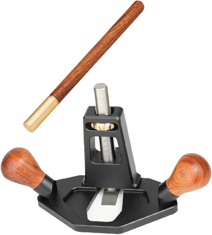 Woodworking Hand Router Plane Kit Chamfer Plane Quick Adjust Depth Cutting for Mortising Plane Grooves Sturdy Multifunctional