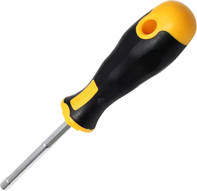 Piutouyar 5mm Socket Wrench Screwdriver, Hex Nut Driver, Steel Cushion Grip Screwdriver for Hand-Making, Repair