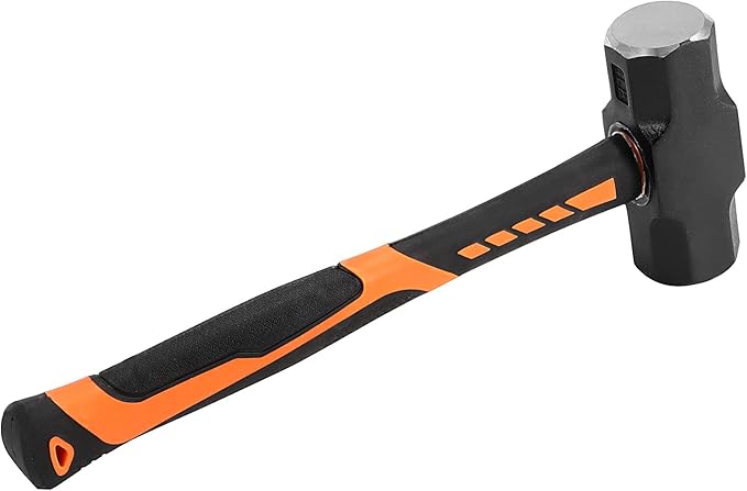 JOIKIT 2 PCS 4lb Sledge Hammer, 14.5 Inch Drilling Crack Hammer with Forged Steel Head and Non-Slip Handle, Solid Construction for Demolition Work