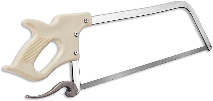 KATA Bone Meat Saw for Butchering: 20-Inch HackSaw Butcher Saw for Deer-Meat & Bone Cutting with SK5 Blade - Handsaws for Butchering at Home, Meat Processing, Processed Livestock and Game