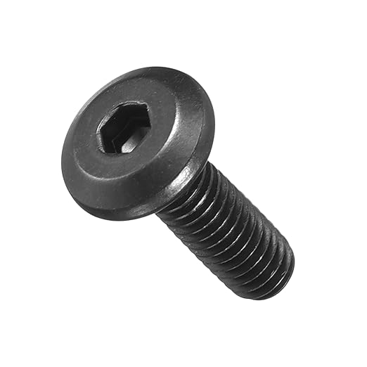 METALLIXITY Flat Head Hex Socket Cap Screws Bolts(M4-0.7x12) 50Pcs, Steel Hex Socket Furniture Bolts Screws - for Furniture Woodworking Project, Black