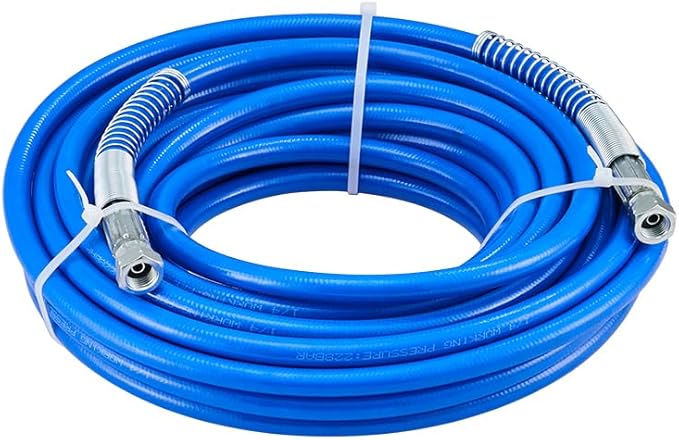 VEVOR Airless Paint Spray Hose Kit, 50ft, 3600 psi High Pressure Fiber Tube with 8 inch Extension Rod Pole, 517 Tip and Tip Guard, 1/4 inch Swivel Joint, for Homes, Buildings, Decks, or Fences
