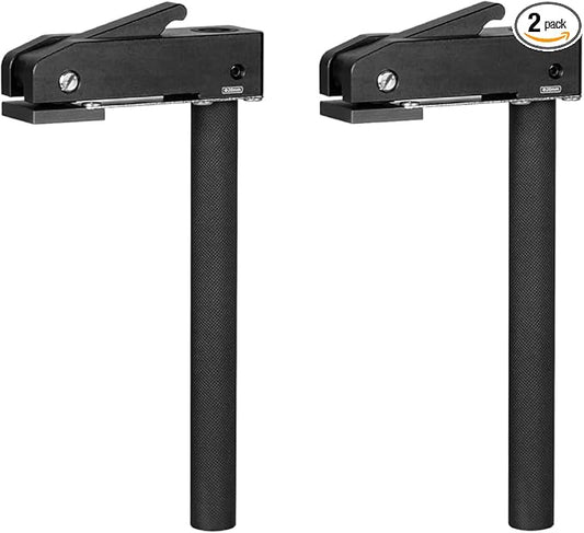 MFT-Style Hold-Down Clamps, Lengthened Bench Dogs for 20mm Dog Holes, Aluminum Alloy Quick Clamps for Woodworking Benchtops