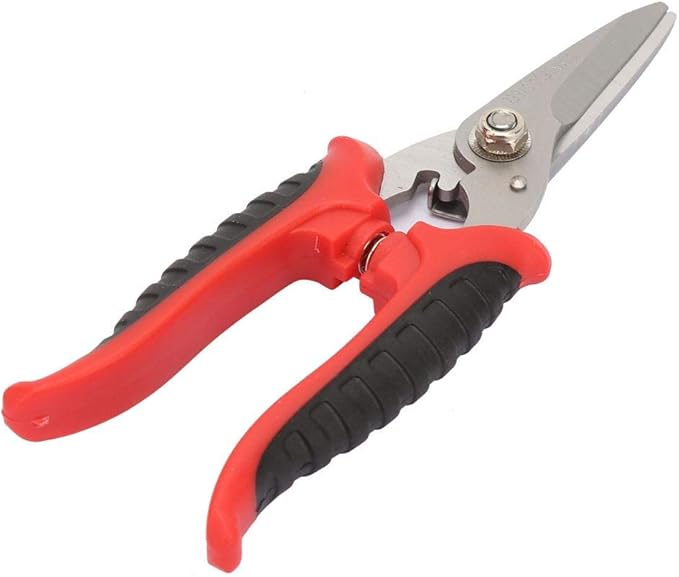Heavy Duty Straight Cut Shears Metal Sheet Cutter 200mm Gardening Scissors NonSlip Handle for Hard Materials