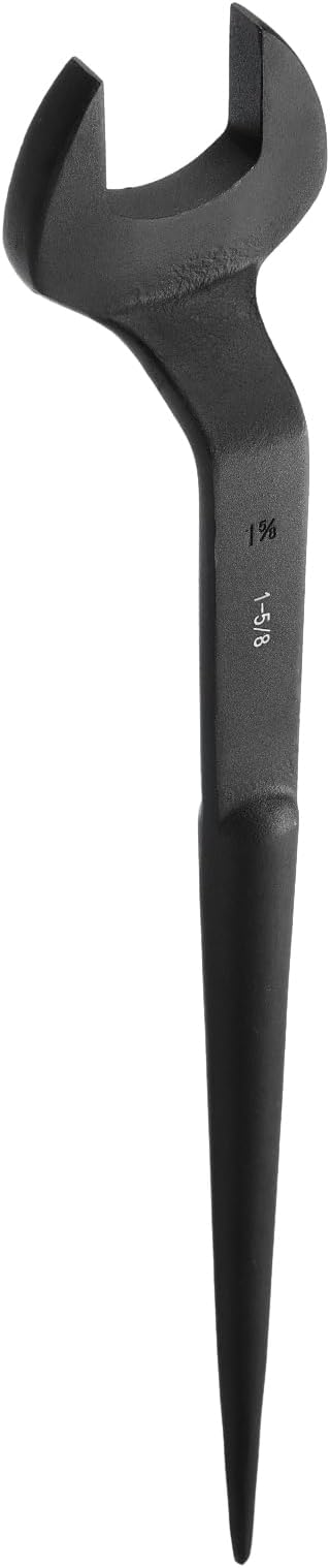HARFINGTON Single Open End Spanner Wrench 1-5/8-inch 15 Degree Angle Single Open End SAE Construction Spanner Wrenches with 60째Offset Handle for Automotive Mechanical Maintenance
