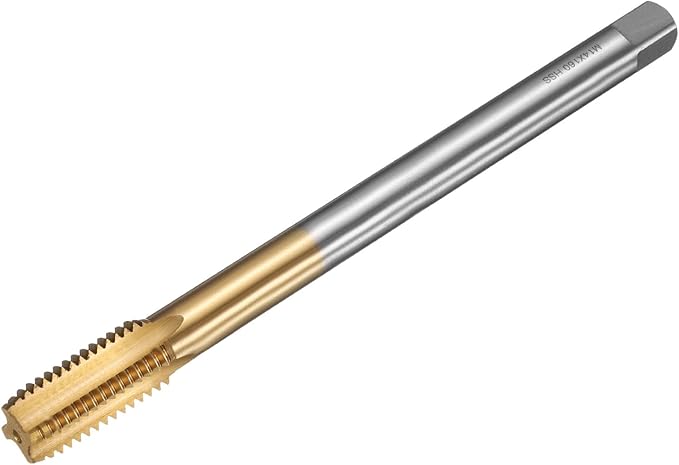 uxcell Metric Thread Tap M14 x 2 H2 160mm Straight Flute Screw Thread Milling Machine Taps Threading Tapping Repair Tool