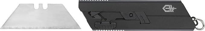 Gerber Gear EAB Utility Knife, Clips to Pocket or Keychain with Replaceable Razor Blade for Everyday Carry, EDC Gear with Box Cutter Retractable, Mini Black