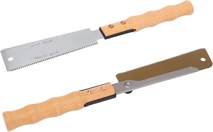 2 Pcs Pull Saw Hand Saw 7 Inch Dovetail Saw Tenon Saw Hand Saw with Solid Wood Handle
