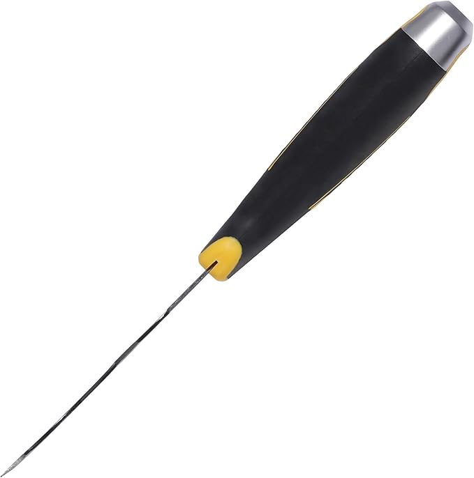 DEWALT 9-in-1 Painter's Tool | Straight Scraper, Curved Scraper, Gouger, Roller Cleaner, Can Opener, Bottle Opener, Nail Puller, Screwdriver, Hammer | Carbon Steel w/Soft Grip Handle | DXTT-2-200