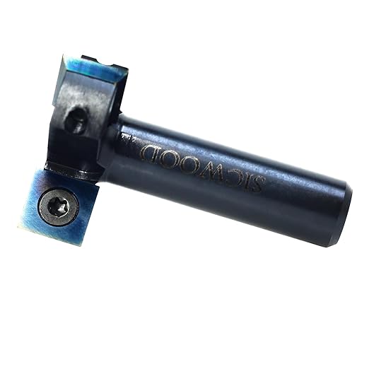 Spoilboard Surfacing Router Bit 1/2 Shank, 1-1/2??Cut Dia, with DLC Coated, 3-Flute, 12*12*1.5mm Blade, Slab Flattening Router Bit, Planing Bit, for CNC, Rabbeting Flycutter, Planer