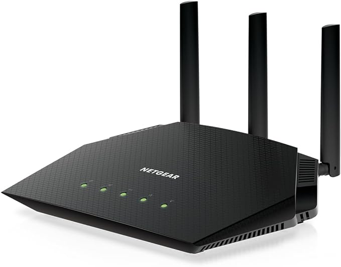 NETGEAR Nighthawk WiFi 6 Router (RAX36) ??Router Only, AX3000 3 Gbps Wireless Speed ??Dual-Band Gigabit Internet ??Covers 2,000 sq. ft., 25 Devices ??Built-in VPN, USB 3.0, Gaming