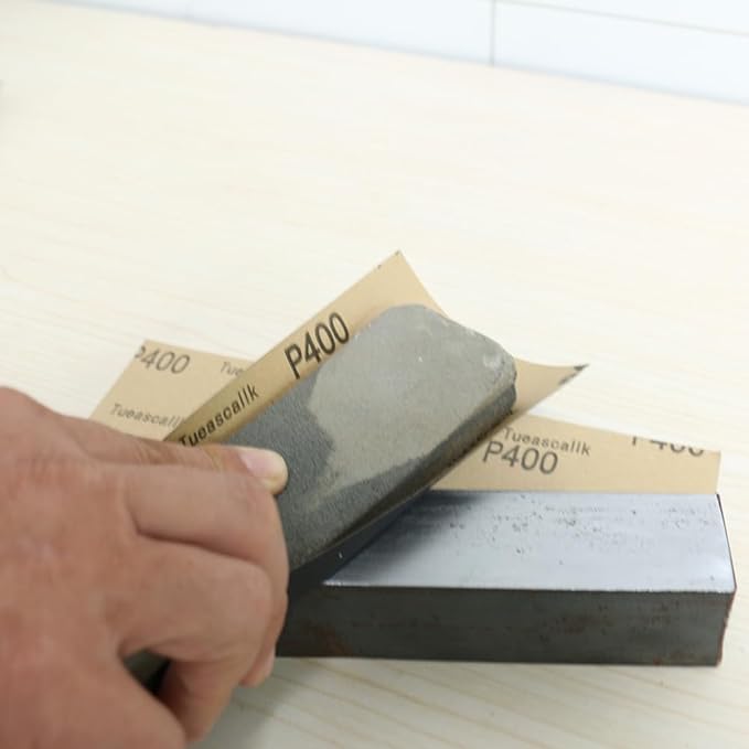 30Pcs 9 x 3.6 Inchs 400 Grit Wet and Dry Handmade Universal Sanding Sheets, Suitable for Woodworking Furniture/Automobiles/Metal/Lacquer Polishing Sandpaper