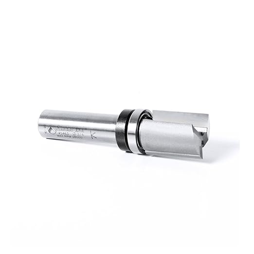 Amana Tool 45463 Carbide Tipped Flush Trim Plunge Template Router Bit 3/4 Dia x 1 Inch x 1/2 Shank with Upper Ball Bearing