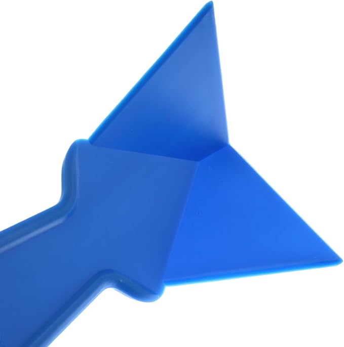 Maxmoral Drywall Corner Trowel for 90 Degree Angle Mud Finishing Tool Plastic Scraper for Mudding Drywall Interior Corner Taping Knife