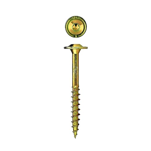 SPAX 4581020800765 5/16 x 3 T-Star Drive Washer Head Yellow Zinc Powerlag Screw (50 Pieces per Box)