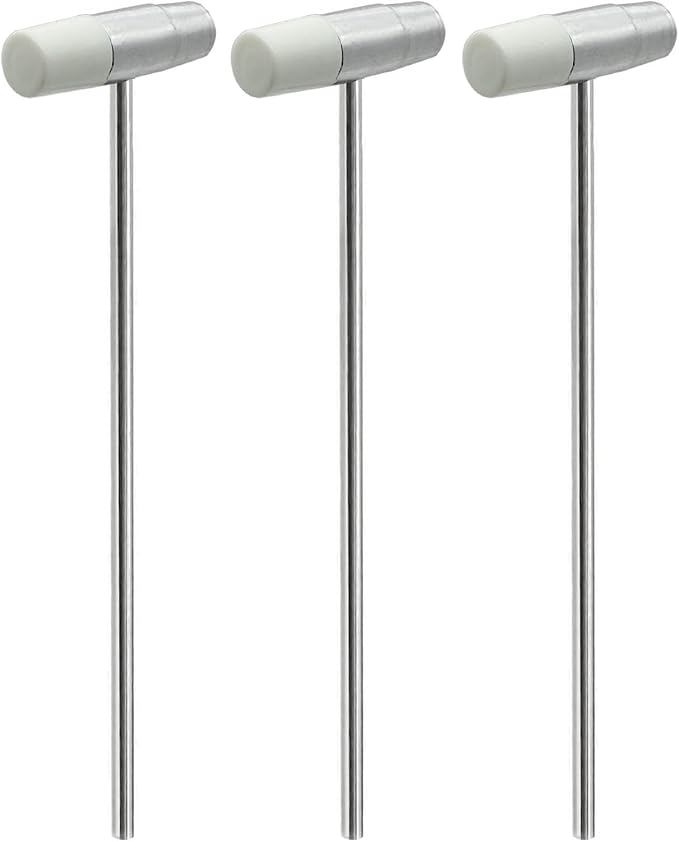 Lightweight Small Hammer, Plastic Head and Metal Head, Compact Craft Hammer for Small Projects, Jewelry, Watch, Tuning, Woodworking, DIY, Leather, 3 Pcs