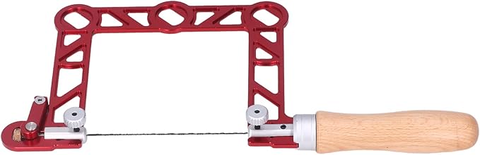 Hand Coping Saw, Mini Coping U Shape Handsaw with Wooden Handle, for Jewelry Making, Woodworking (4 Inch)