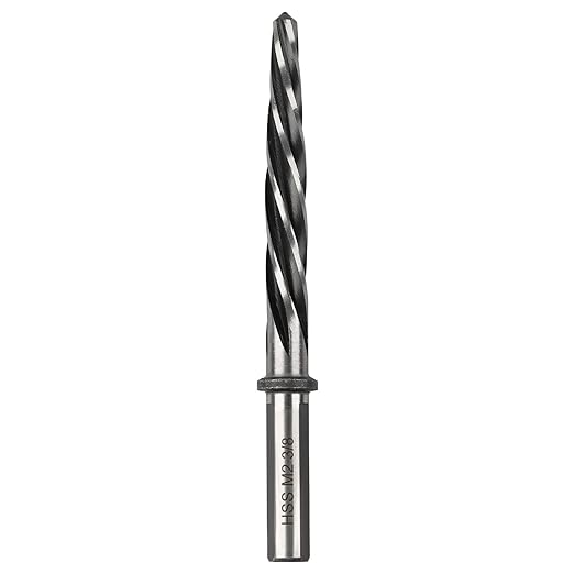Rocaris 1/2" M2 HSS Taper Chucking Reamer Drill Bit, Taper Reamer Drill Bit for Steel, Alloy, Aluminum, Wood, Plastic