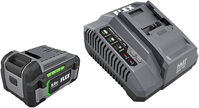 FLEX 24V Lithium-Ion Starter Kit with 5.0Ah Lithium Battery and 160W Fast Charger - FX0411-1C