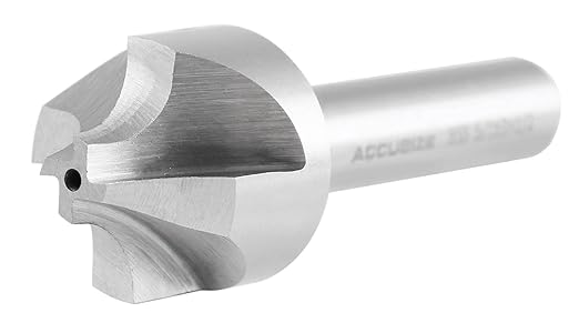 Accusize Industrial Tools Hss Corner Roudning End Mill, 5/16'' Radius, 1/2'' Shank Diameter, 1-1/8'' Largest Diameter, 3-1/4'' Oal, 1011-0512